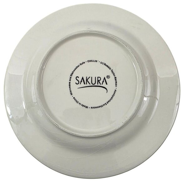 Sakura Oneida Debbie Taylor Kerman Holiday Penguins 'Chillin' Plate & Bowl Set - Picture 3 of 16